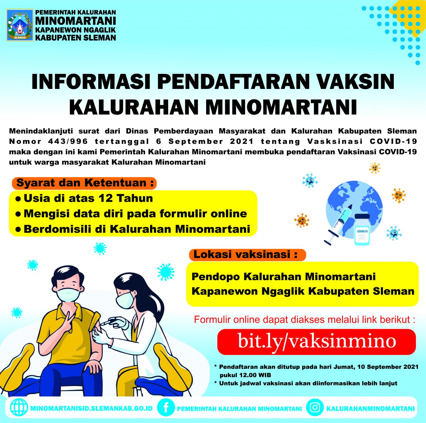 Vaksinasi Kalurahan Minomartani