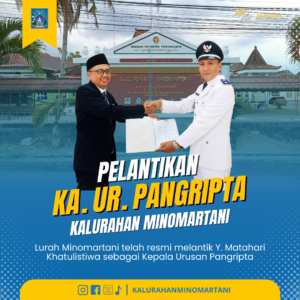 Lurah Minomartani Lantik Kepala Urusan Pangripta yang Baru