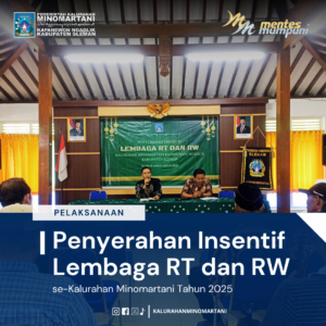 Pemerintah Kalurahan Minomartani Salurkan Insentif Bagi RT dan RW