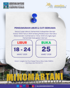 Jadwal Pelayanan Tatap Muka Kalurahan Minomartani Selama Libur Nyepi dan Idul Fitri 2026