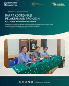 Pemkal Minomartani Koordinasikan Pelaksanaan PROKASIH Kali Klanduhan