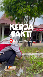 Sambut Hari Jadi ke-80, Pemerintah Kalurahan Minomartani Gelar Kerja Bakti di Lingkungan Kantor